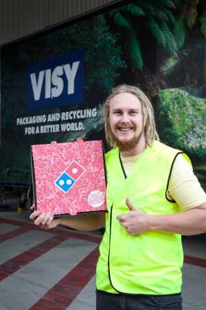Newcastle designer Ben Peeters has had his design for a pizza box adopted by pizza chain Domino's.